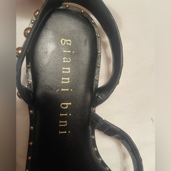 Gianni Bini Black Studded Women's Sandals - Picture 2 of 6